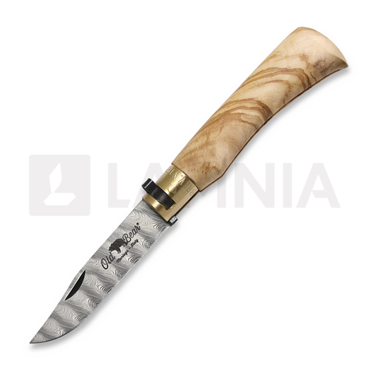 Navalha Antonini Old Bear M, Damascus, olive