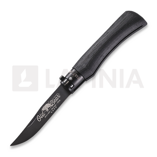 Skladací nôž Antonini Old Bear Total Black M, aluminium collar