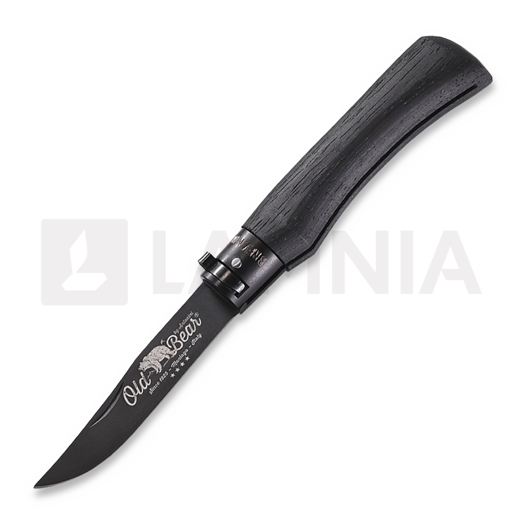 Antonini Old Bear Total Black M 접이식 나이프, aluminium collar