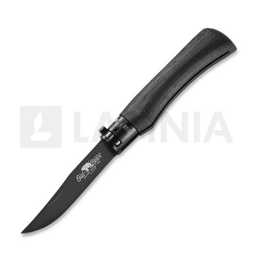 Skladací nôž Antonini Old Bear Total Black M, aluminium collar