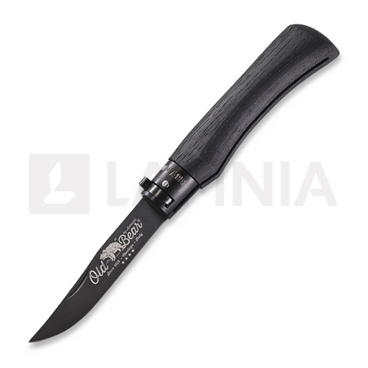 Skladací nôž Antonini Old Bear Total Black S, aluminium collar
