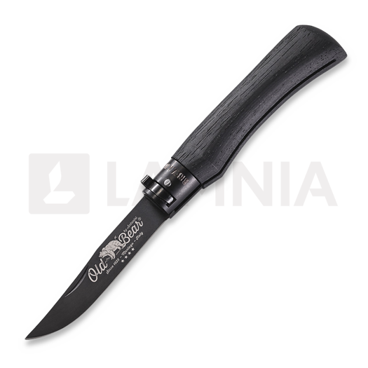 Antonini Old Bear Total Black XL fällkniv, aluminium collar