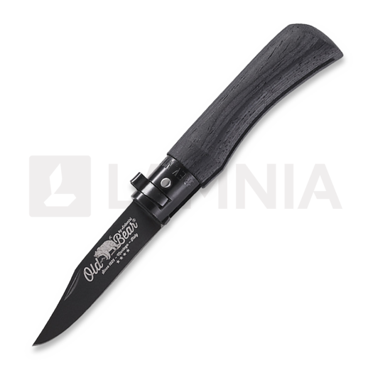 Antonini Old Bear Total Black XS 접이식 나이프, aluminium collar