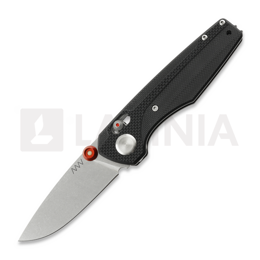 มีดพับ ANV Knives A090 - Stonewash - G10, ดำ