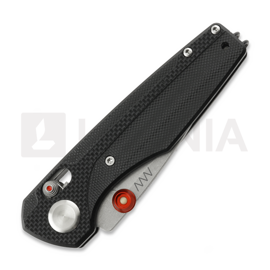 Складний ніж ANV Knives A090 - Stonewash - G10, чорний