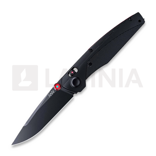 ANV Knives A100 BB - DLC Black Elmax - GRN foldekniv, svart