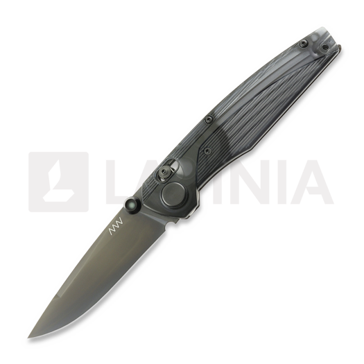 Navalha ANV Knives A100 BB - DLC Black Elmax - Ultem, preto