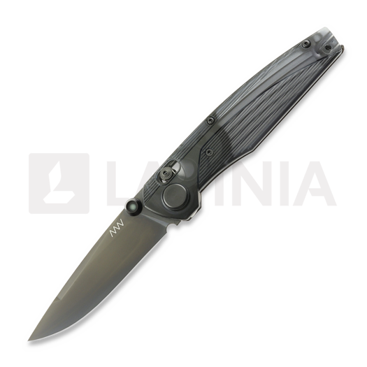 Nóż składany ANV Knives A100 BB - DLC Black Elmax - Ultem, czarny