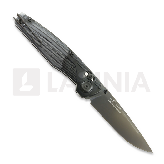 ANV Knives A100 BB - DLC Black Elmax - Ultem kääntöveitsi, musta