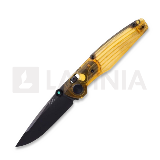 Liigendnuga ANV Knives A100 BB - DLC Black Elmax - Ultem, natural