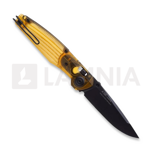 ANV Knives A100 BB - DLC Black Elmax - Ultem foldekniv, natural