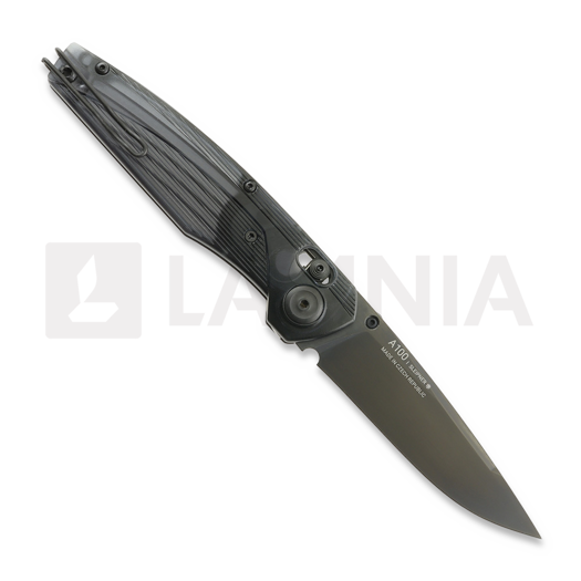 ANV Knives A100 BB - DLC Black Sleipner - Ultem sulankstomas peilis, juoda