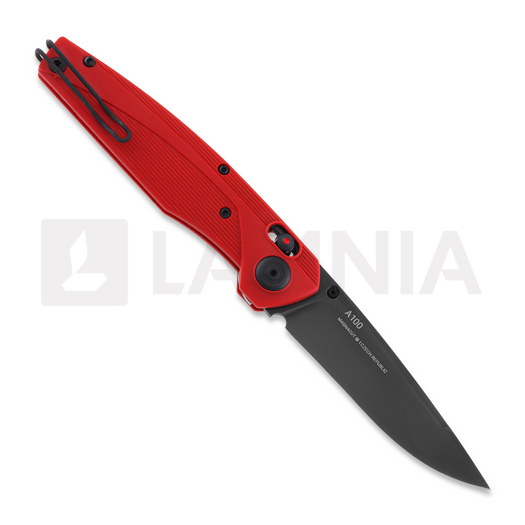 ANV Knives A100 Magnacut 折叠刀, GRN Red