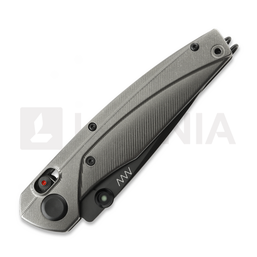 ANV Knives A100 TI - DLC Black Elmax - Titanium sulankstomas peilis