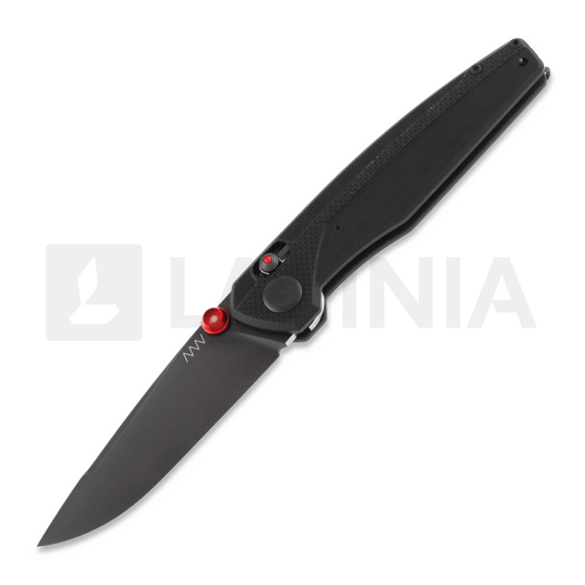 Складний ніж ANV Knives A200 BB - DLC Black Sleipner - G10, чорний
