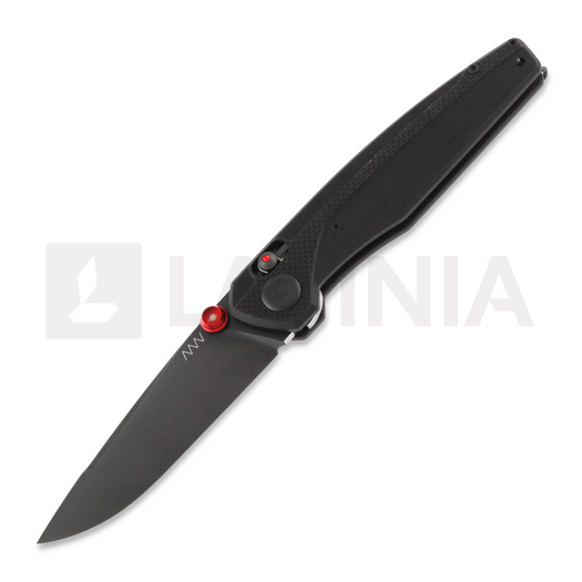Navalha ANV Knives A200 BB - DLC Black Sleipner - G10, preto