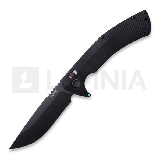 ANV Knives A400 BB - DLC Black Sleipner - G10 kääntöveitsi, musta