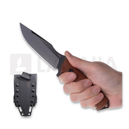 Cuchillo ANV Knives M311 Comp - Elmax DLC - Micarta, marrón