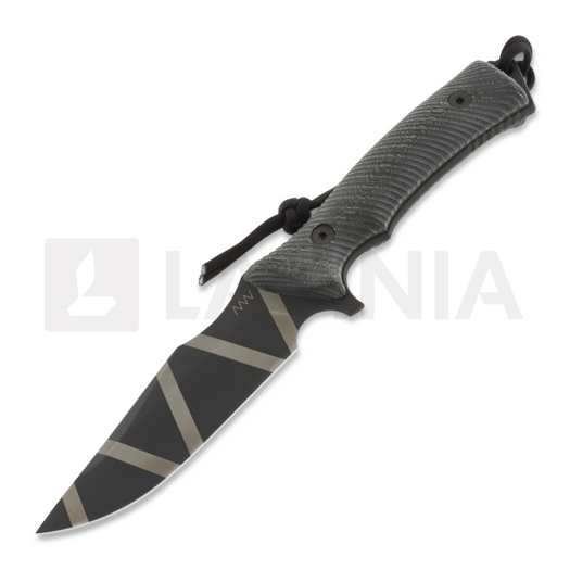 Nóż ANV Knives M311 Spelter - Elmax DLC Camo - Micarta Black, Black Kydex
