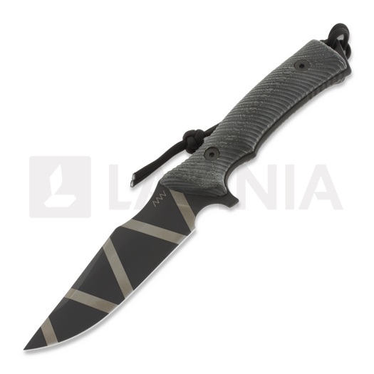 Nóż ANV Knives M311 Spelter - Elmax DLC Camo - Micarta Black, Black Kydex