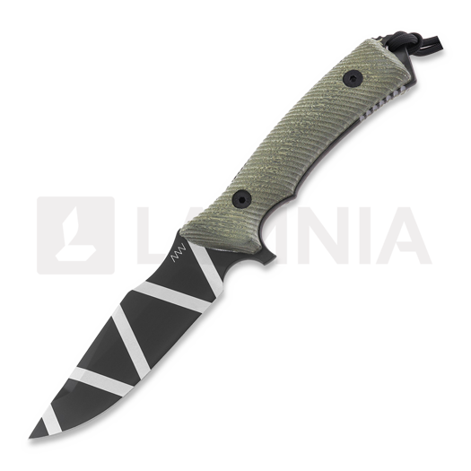 Nazis ANV Knives M311 Spelter - Elmax DLC Camo - Micarta Olive, Black Kydex