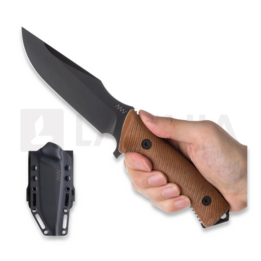 ANV Knives M311 Spelter - Elmax DLC - Micarta Coyote veitsi, Black Kydex