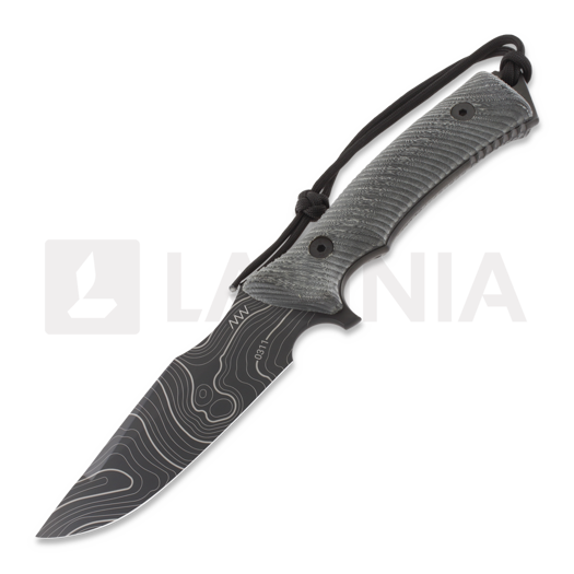 ANV Knives M311 Spelter - Elmax DLC Topo - Micarta Black veitsi, Black Kydex