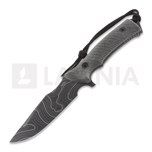 ANV Knives M311 Spelter - Elmax DLC Topo - Micarta Black סכין, Black Kydex