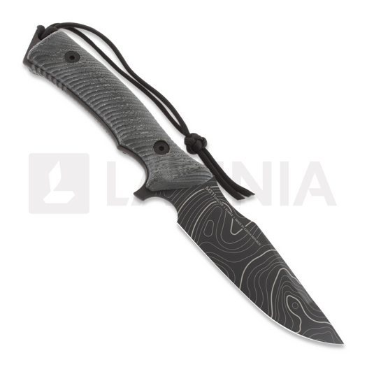 ANV Knives M311 Spelter - Elmax DLC Topo - Micarta Black Messer, Black Kydex