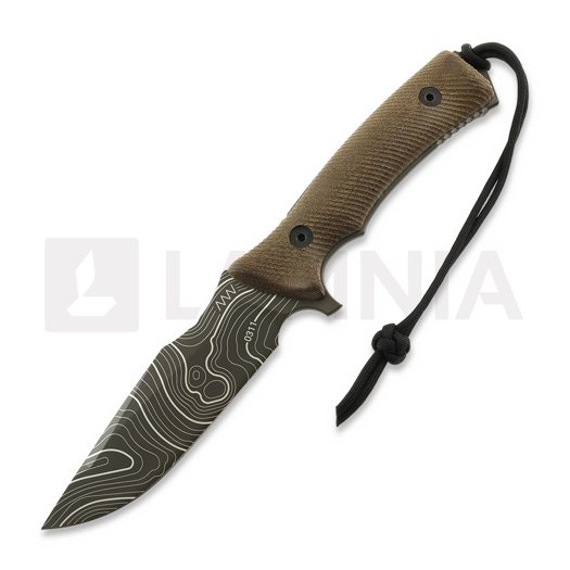 Coltello ANV Knives M311 Spelter - Elmax DLC Topo - Micarta Coyote, Black Kydex