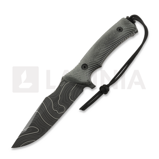 ANV Knives M311 Spelter NC - Elmax DLC Topo - Micarta Black kés