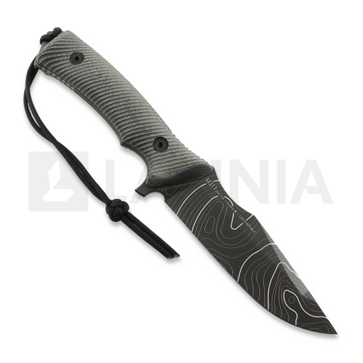 มีด ANV Knives M311 Spelter NC - Elmax DLC Topo - Micarta Black