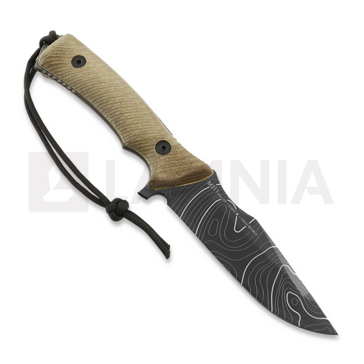 ANV Knives M311 Spelter NC - Elmax DLC Topo - Micarta Coyote veitsi