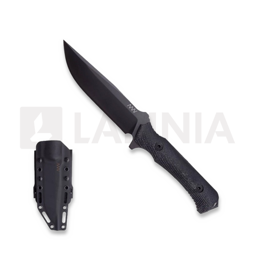 มีด ANV Knives M41 - Elmax DLC - Micarta, ดำ