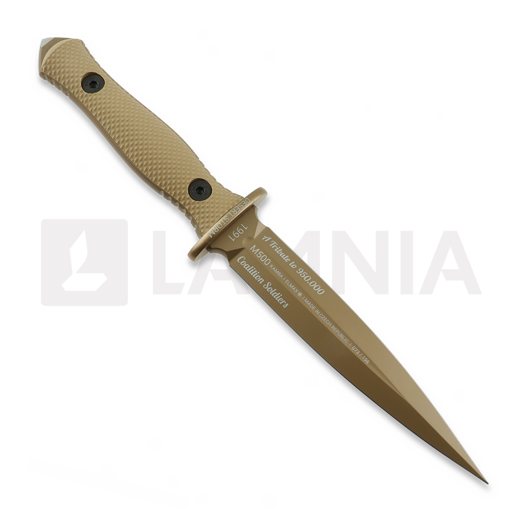 ANV Knives M500 Kamba - Elmax DLC - G10 dagger, Desert Storm