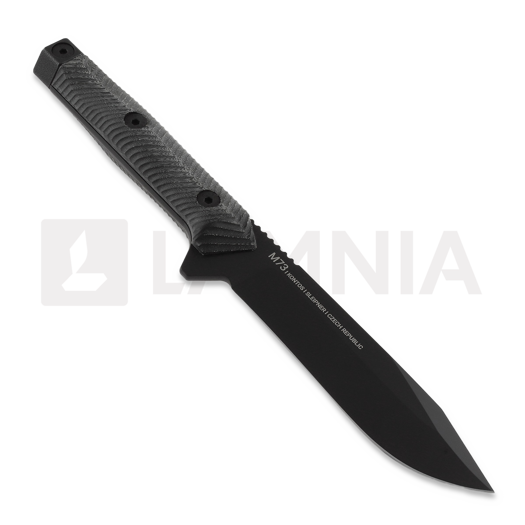 ANV Knives M73 Kontos - Sleipner Cerakote - Micarta veitsi, musta