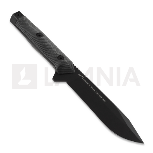 ANV Knives M73 Kontos - Sleipner Cerakote - Micarta veitsi, musta