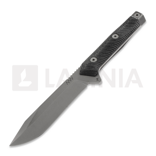 ANV Knives M73 Kontos - Sleipner Stonewash - Micarta kniv, sort