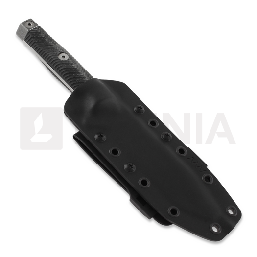 ANV Knives M73 Kontos - Sleipner Stonewash - Micarta veitsi, musta