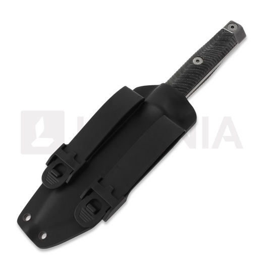 ANV Knives M73 Kontos - Sleipner Stonewash - Micarta veitsi, musta