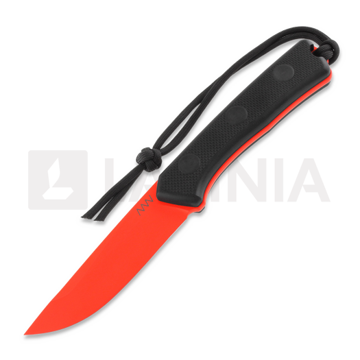 ANV Knives P200 Mk II Cerakote Orange veitsi, musta