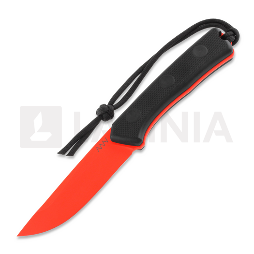 ANV Knives P200 Mk II Cerakote Orange Messer, schwarz