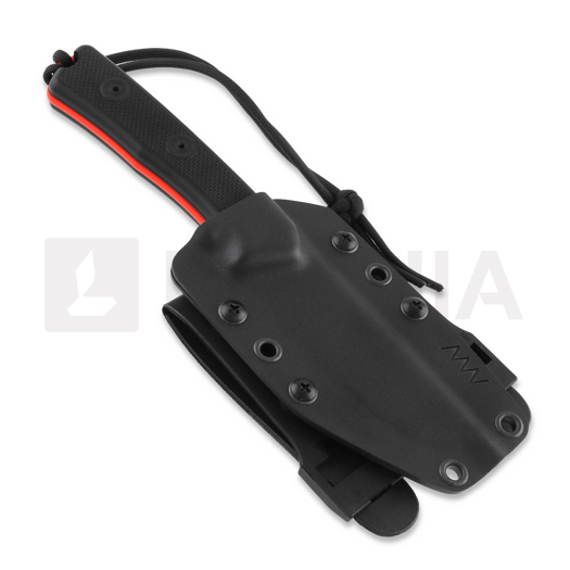 ANV Knives P200 Mk II Cerakote Orange peilis, juoda