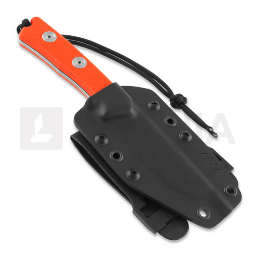 Couteau ANV Knives P200 Mk II Plain edge, kydex, orange