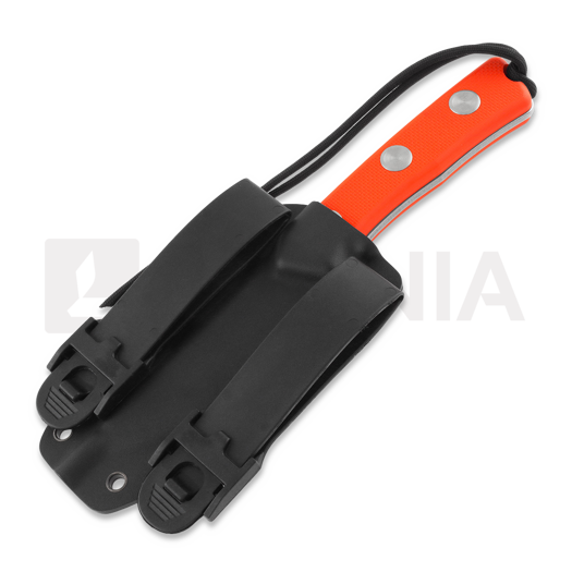 Couteau ANV Knives P200 Mk II Plain edge, kydex, orange