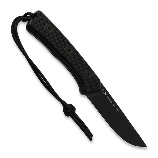 ANV Knives P200 OV - Sleipner Cerakote - G10 Black kniv, Leather