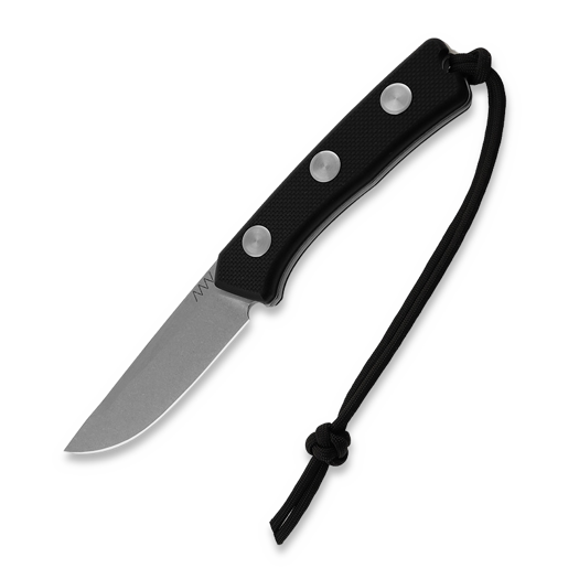 ANV Knives P200 OV - Sleipner Stonewash - G10 Black knife, Kydex