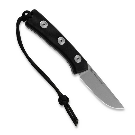 ANV Knives P200 OV - Sleipner Stonewash - G10 Black kniv, Kydex