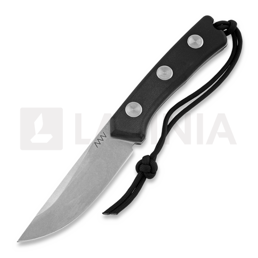 ANV Knives P200 OV - Sleipner Stonewash - G10 Black veitsi, Leather