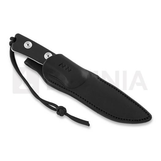 ANV Knives P200 OV - Sleipner Stonewash - G10 Black kniv, Leather